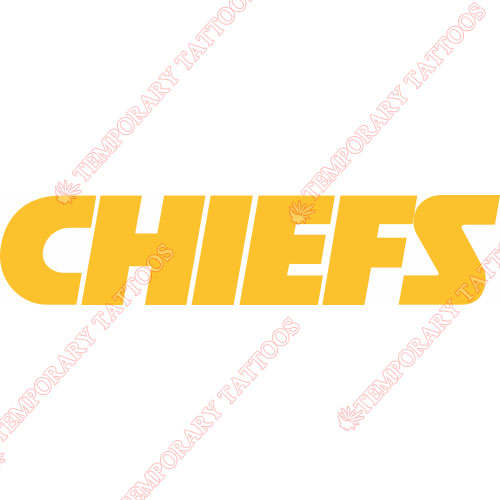 Kansas City Chiefs Customize Temporary Tattoos Stickers NO.567